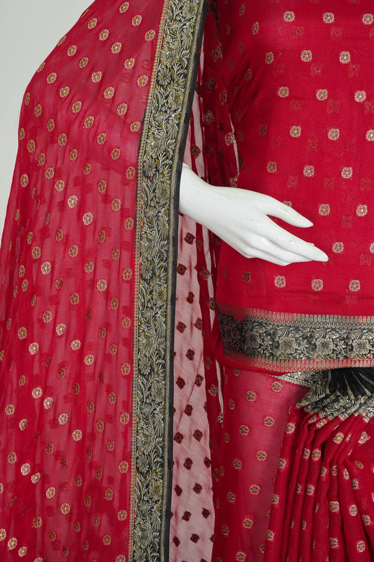 ANARI RED SAREE-AFW053