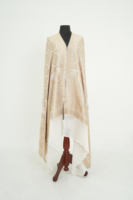 SILK CHIFFON BANARSI SHAWL-AFWO57